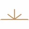 Ekena Millwork Saratoga Timber Gable Bracket, Western Red Cedar, 108"W x 40"H x 1 1/2"D x 3 1/2"F, 9/12 Pitch GBW108X40X0204SAR00SWR - alternate 1